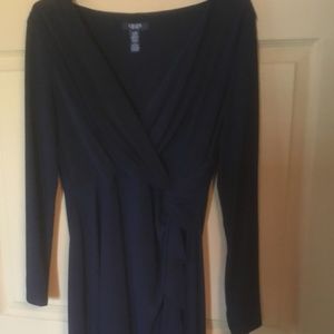 Chaps Navy Petite. Large Dress